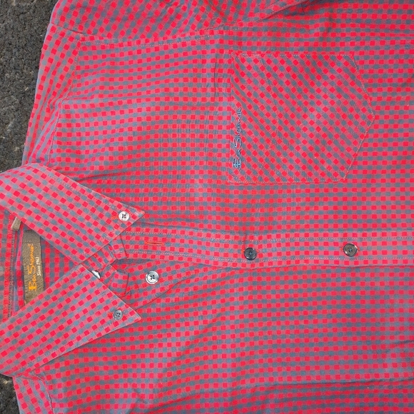 Ben Sherman Short Sleeve Button Down Gingham Shirt - Picture 5 of 12
